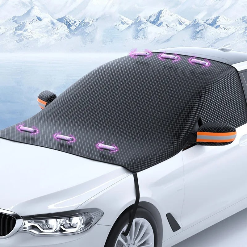 Car Snow Cover Windshield Protector with Magnetic Side Mirror - Image 1