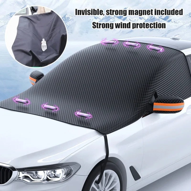 Car Snow Cover Windshield Protector with Magnetic Side Mirror - Image 6