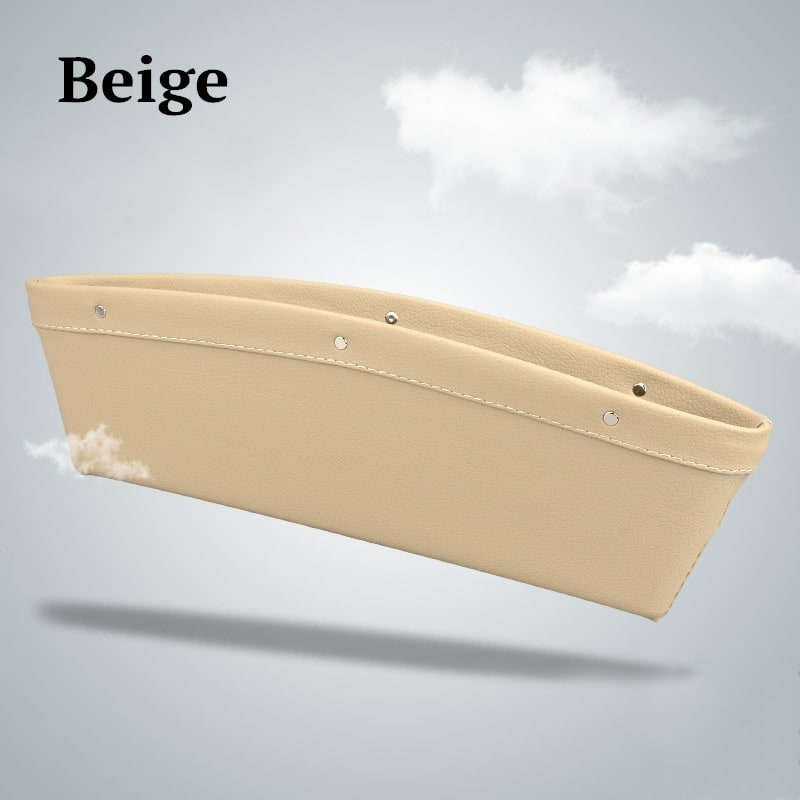 Car Trunk and Seat Gap Organizer with Center Console Storage and Faux Leather Construction - Image 1
