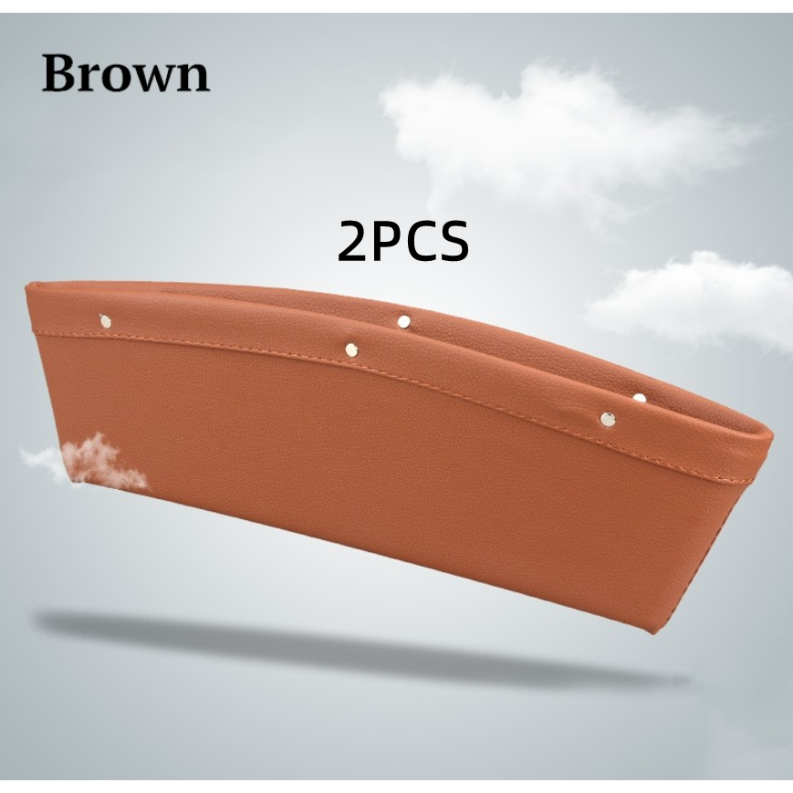 Car Trunk and Seat Gap Organizer with Center Console Storage and Faux Leather Construction - Image 4