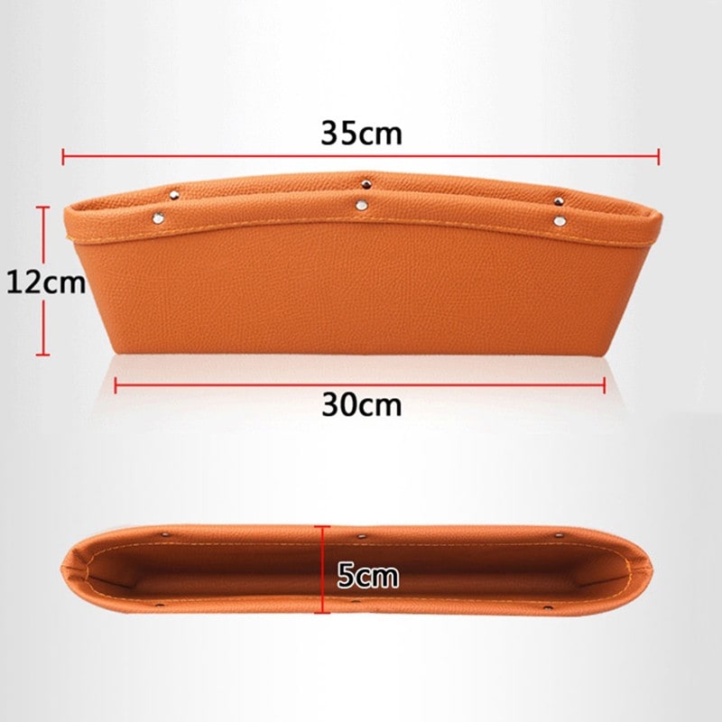 Car Trunk and Seat Gap Organizer with Center Console Storage and Faux Leather Construction - Image 7
