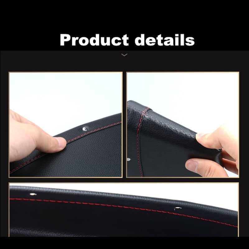 Car Trunk and Seat Gap Organizer with Center Console Storage and Faux Leather Construction - Image 9