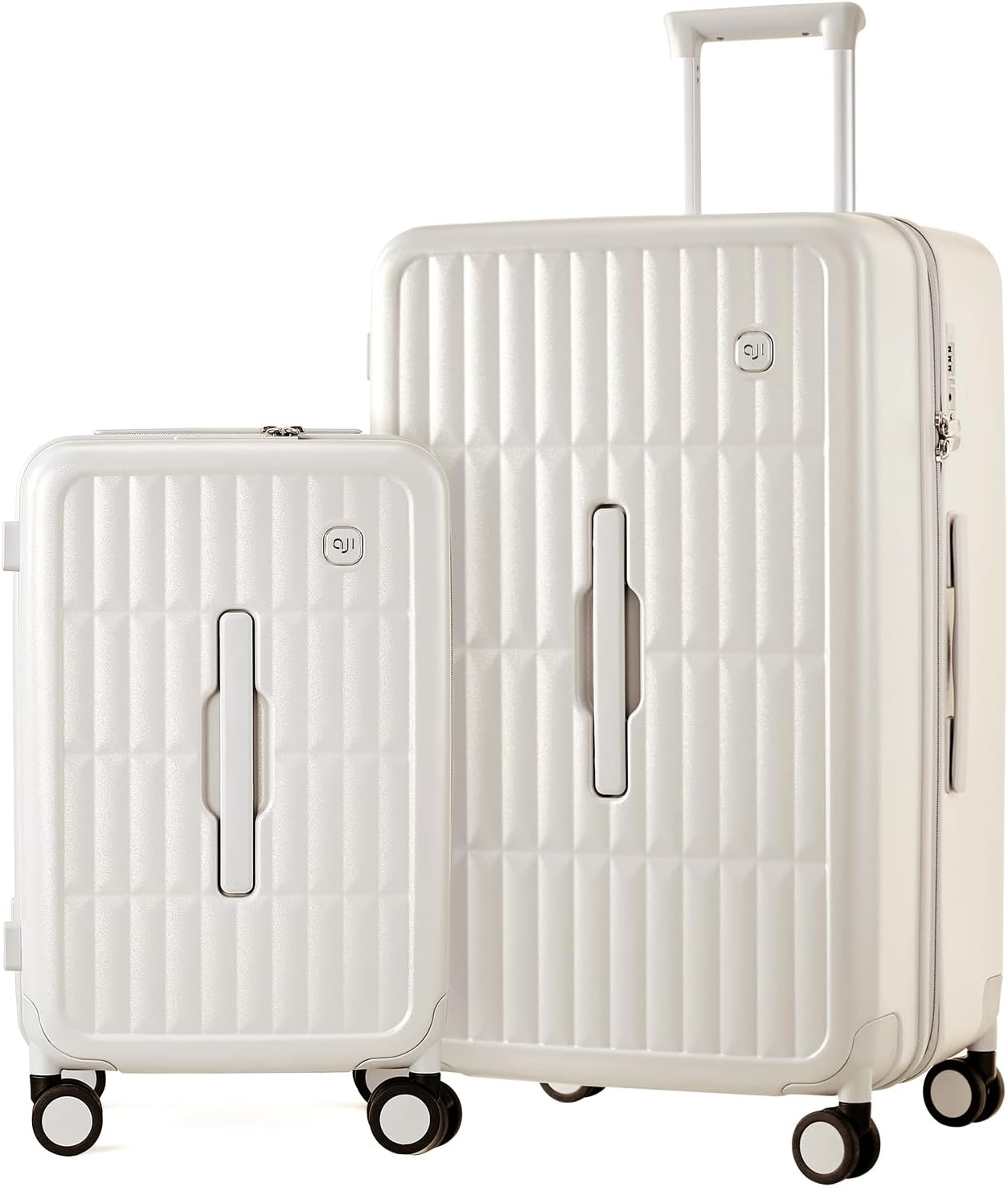 Spacious Hard Shell Suitcase with 8 Spinner Wheels – Smooth-Gliding Travel Luggage for Holidays and Business Trips