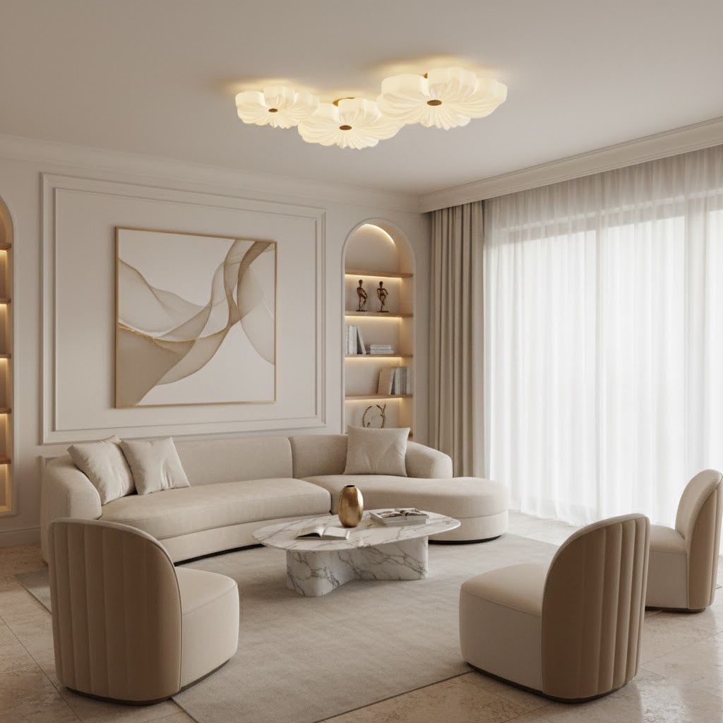 Ceiling Lamp Flower Design Acrylic Home Lighting Fixture Modern Decor - Image 11