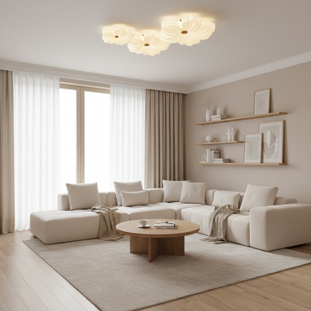 Ceiling Lamp Flower Design Acrylic Home Lighting Fixture Modern Decor - Image 13