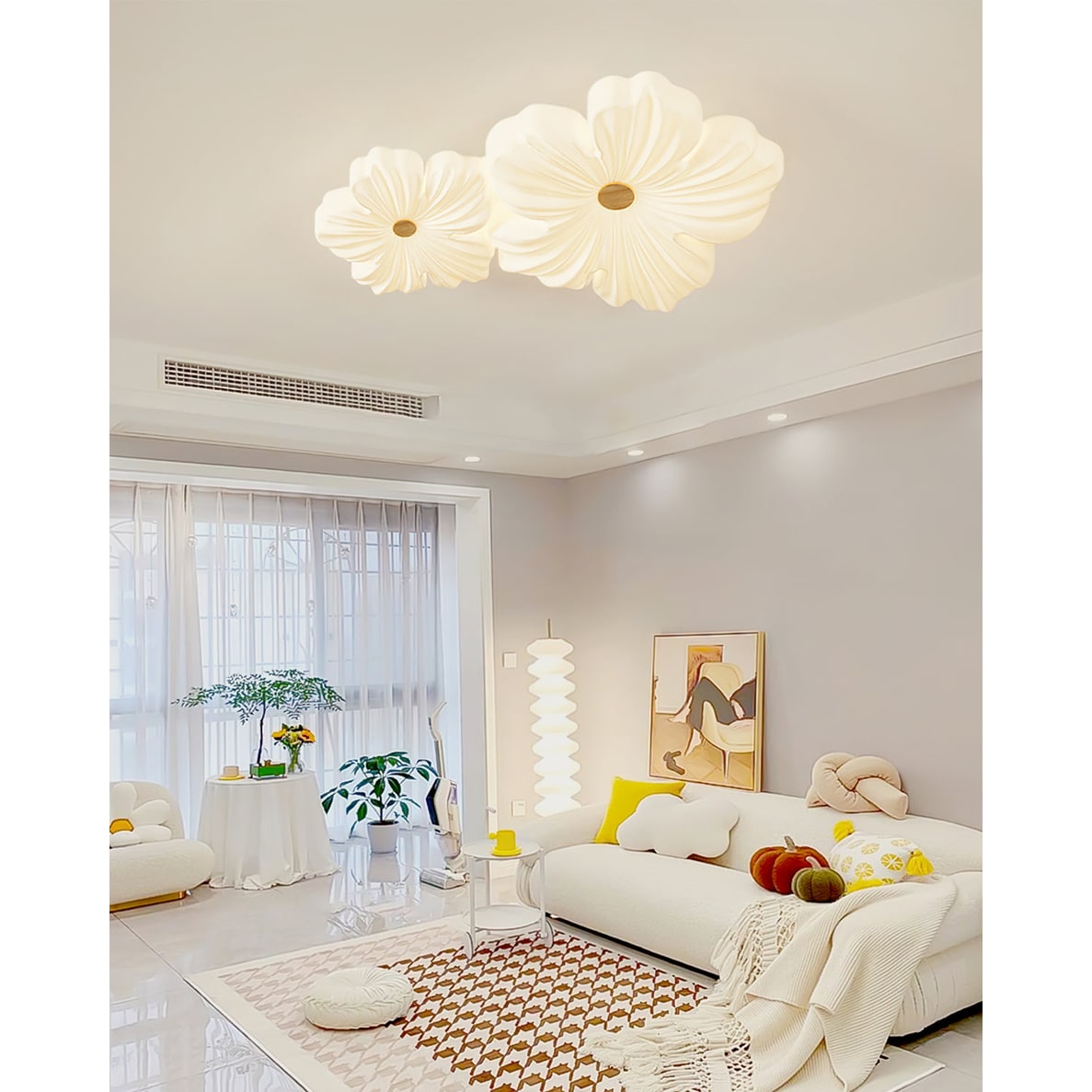 Ceiling Lamp Flower Design Acrylic Home Lighting Fixture Modern Decor - Image 16