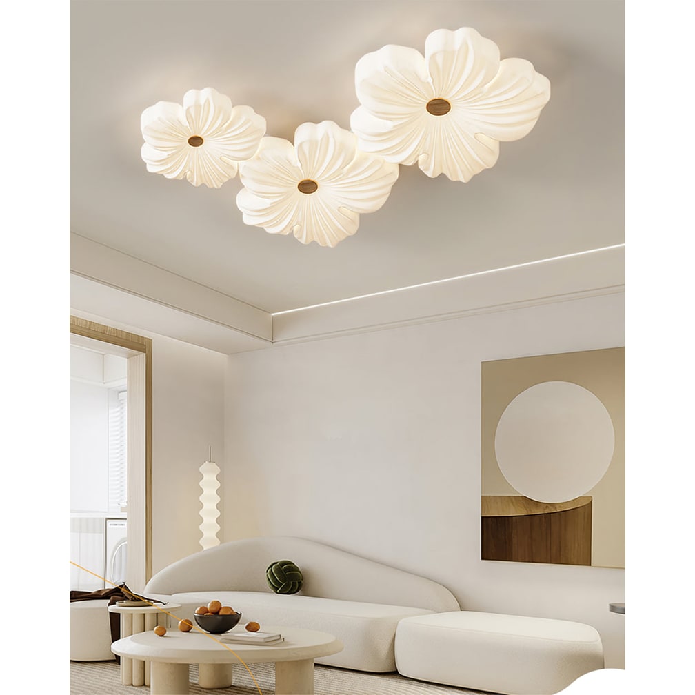Ceiling Lamp Flower Design Acrylic Home Lighting Fixture Modern Decor - Image 22
