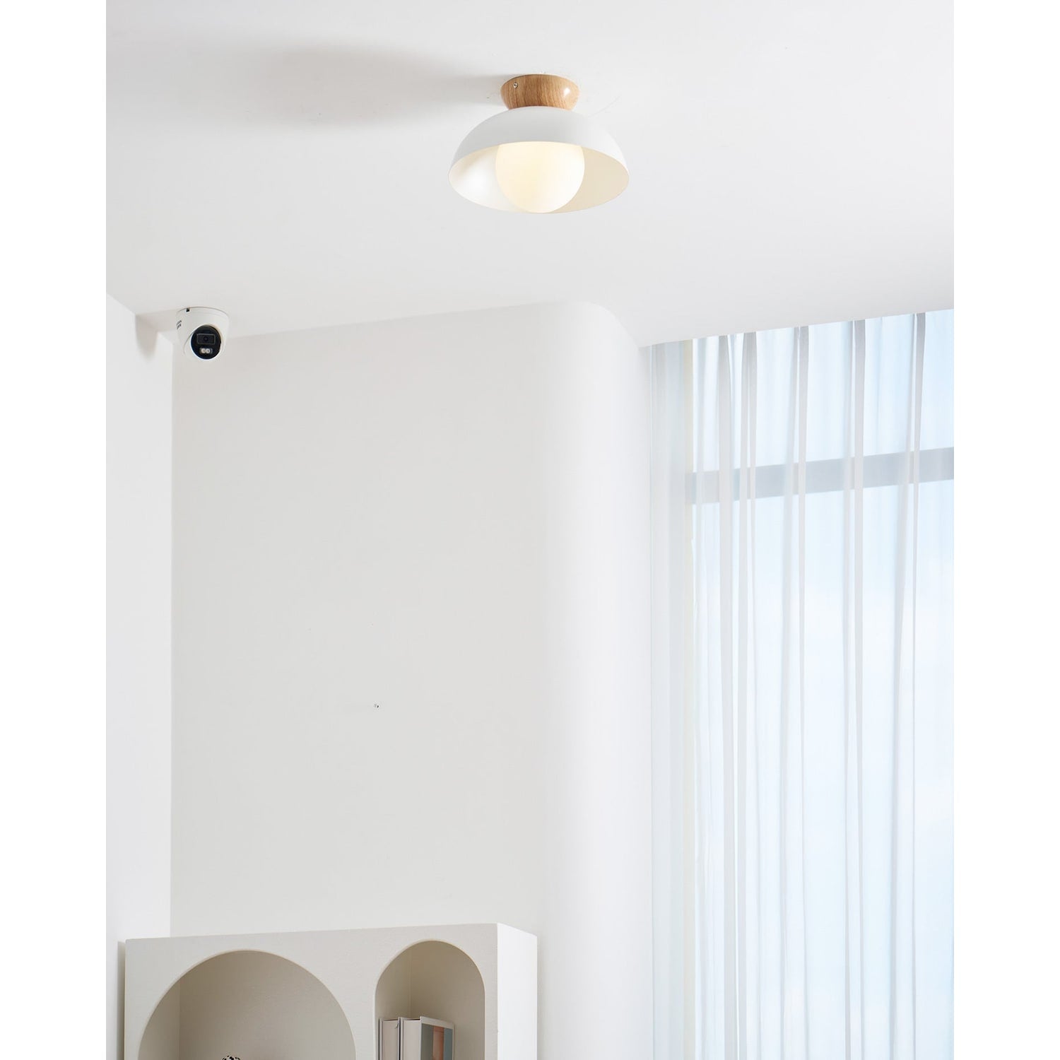 Ceiling Lamp LED 2 Layer Wood Acrylic Light - Image 13