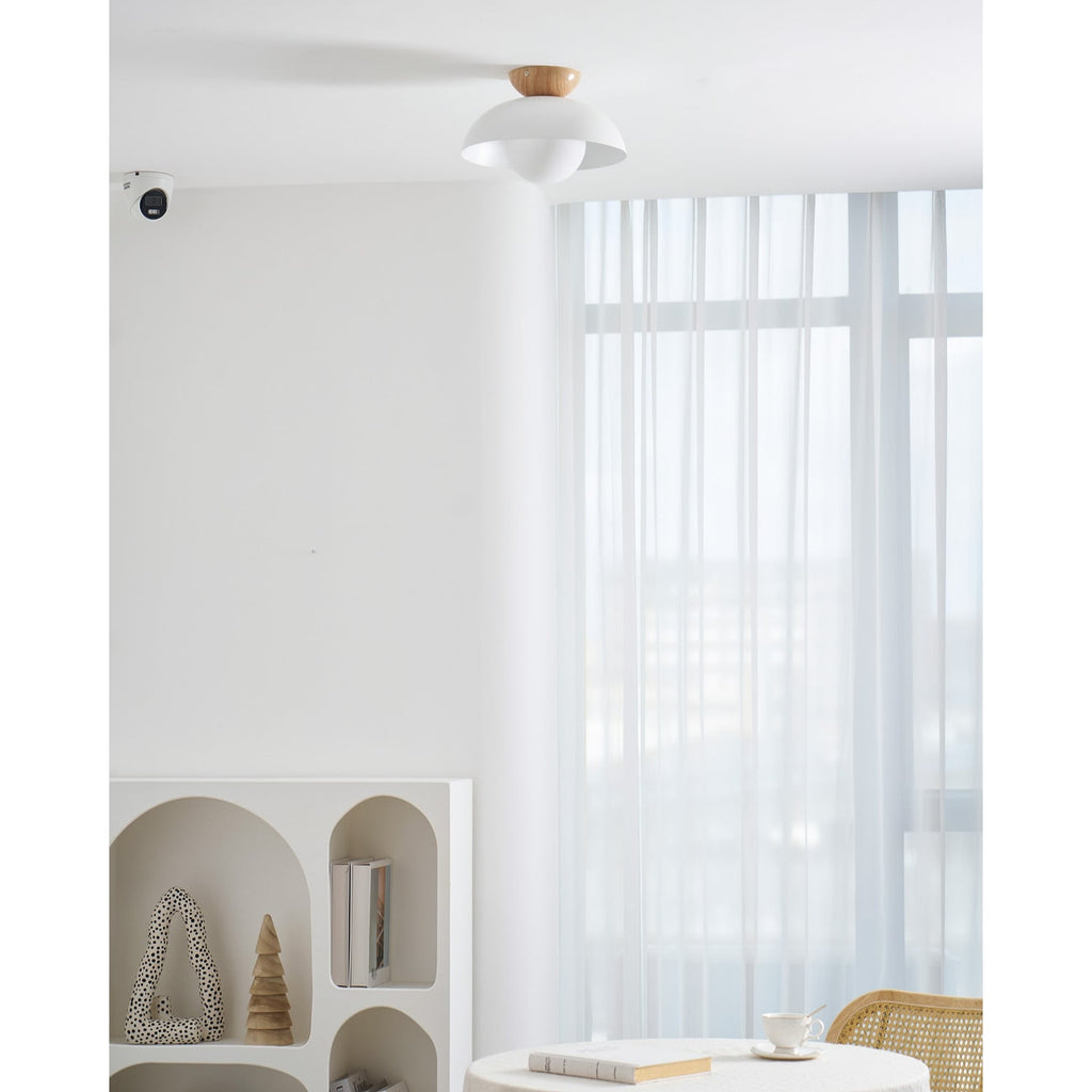 Ceiling Lamp LED 2 Layer Wood Acrylic Light - Image 14