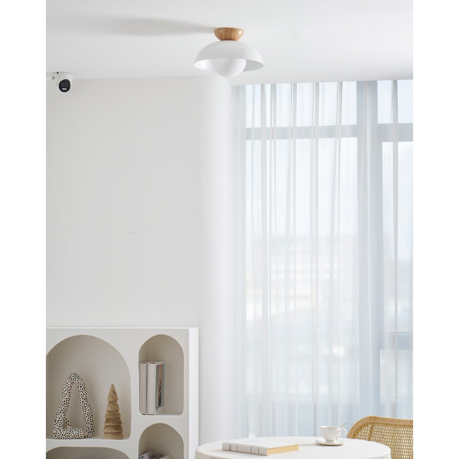 Ceiling Lamp LED 2 Layer Wood Acrylic Light - Image 14