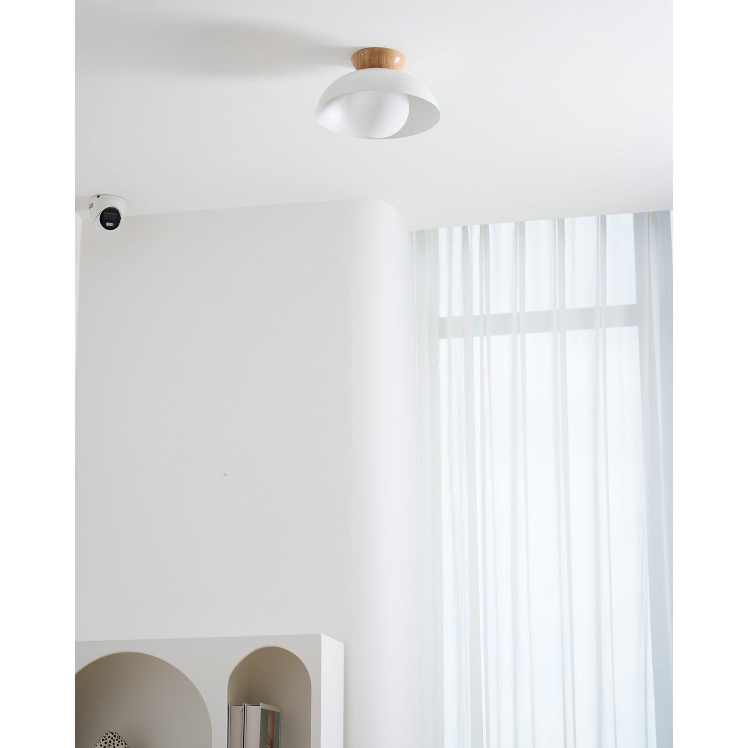 Ceiling Lamp LED 2 Layer Wood Acrylic Light - Image 15