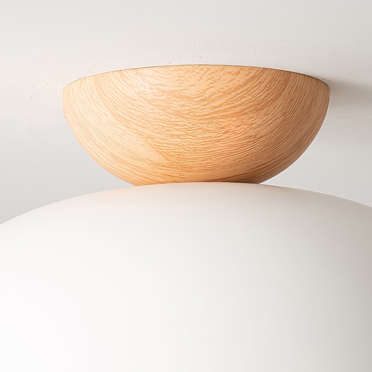 Ceiling Lamp LED 2 Layer Wood Acrylic Light - Image 17