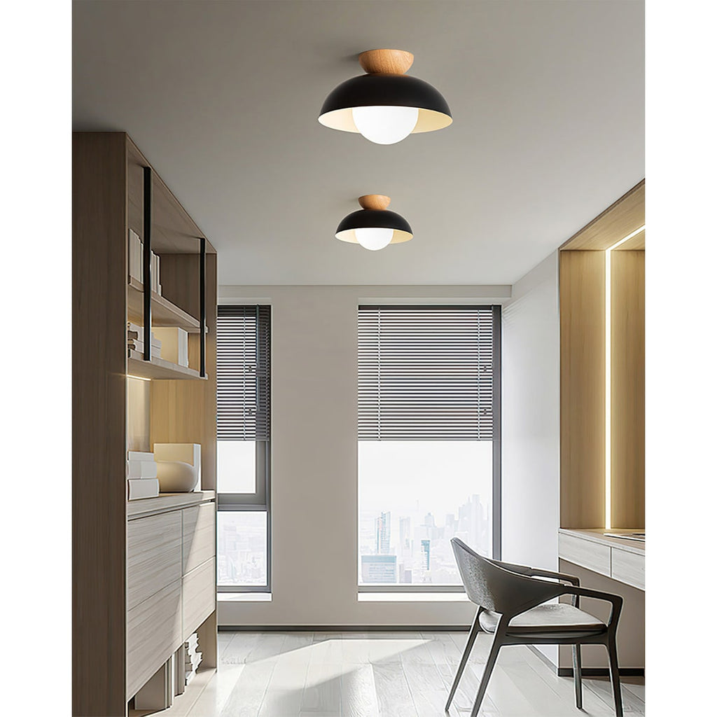 Ceiling Lamp LED 2 Layer Wood Acrylic Light - Image 7