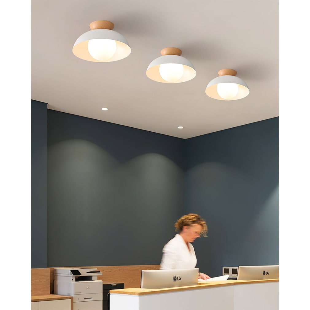 Ceiling Lamp LED 2 Layer Wood Acrylic Light - Image 9