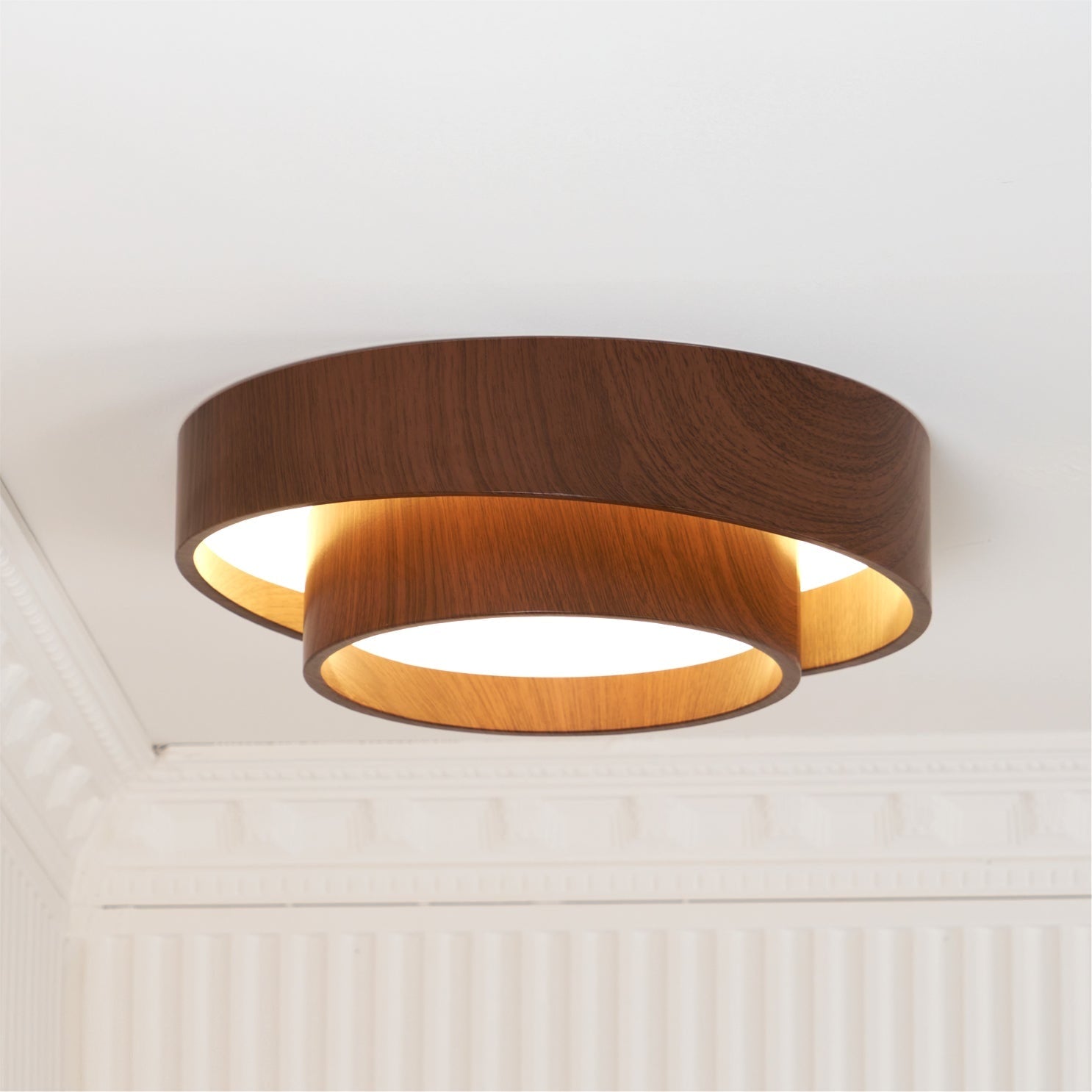 Ceiling Lamp Wood Design LED Modern Home - Image 17