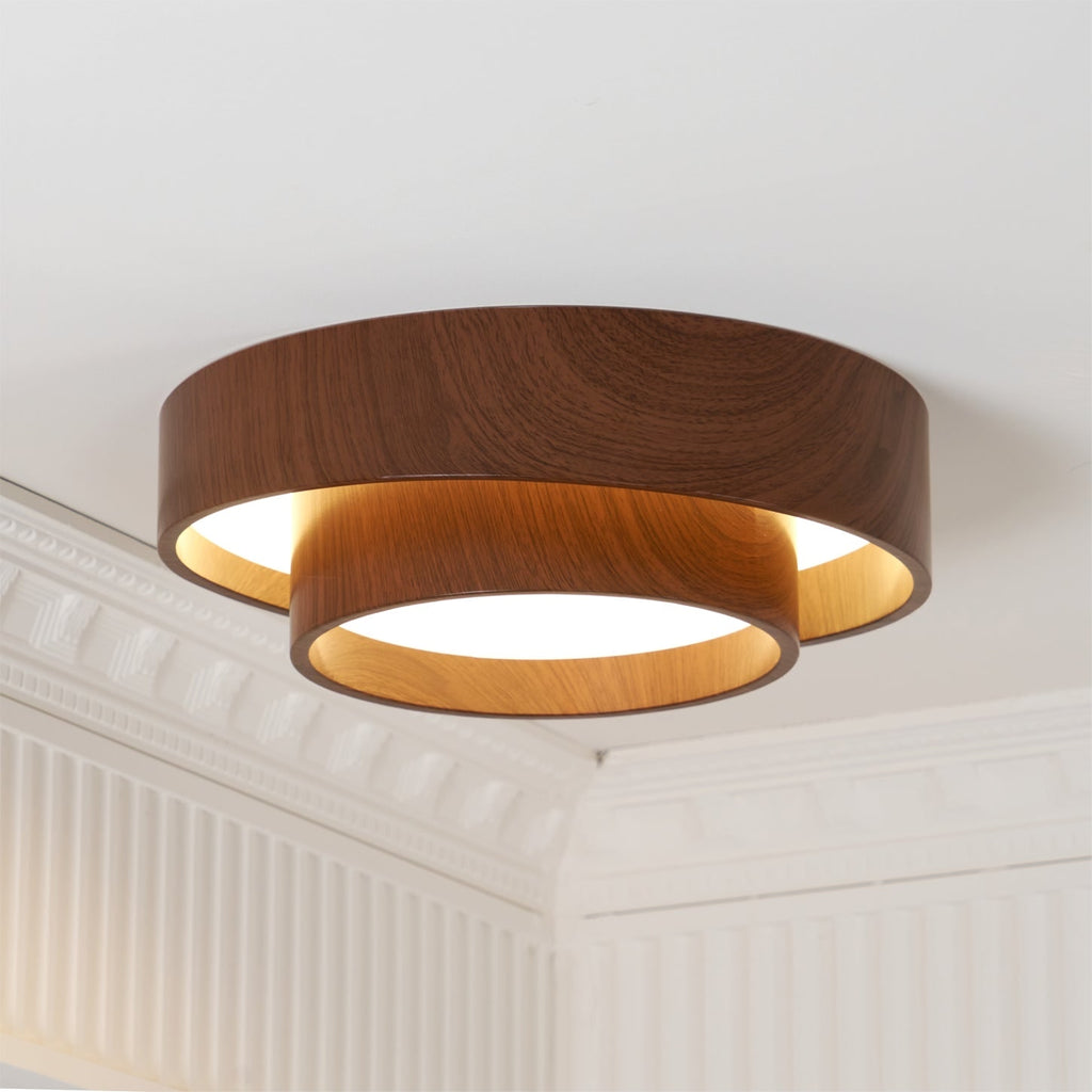 Ceiling Lamp Wood Design LED Modern Home - Image 18