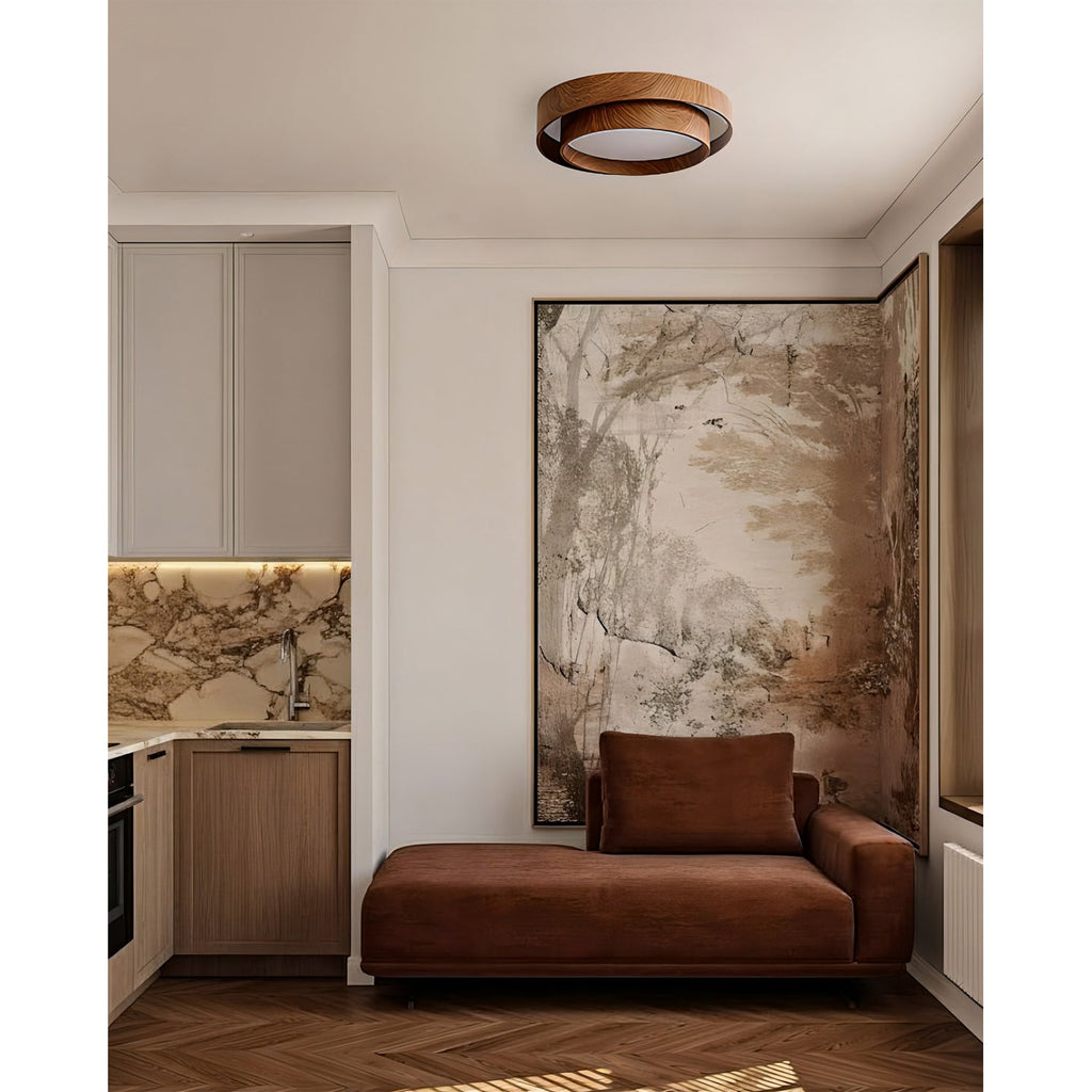Ceiling Lamp Wood Design LED Modern Home - Image 3