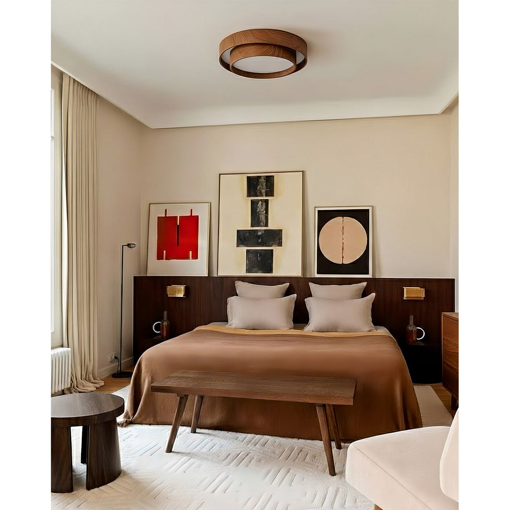 Ceiling Lamp Wood Design LED Modern Home - Image 4