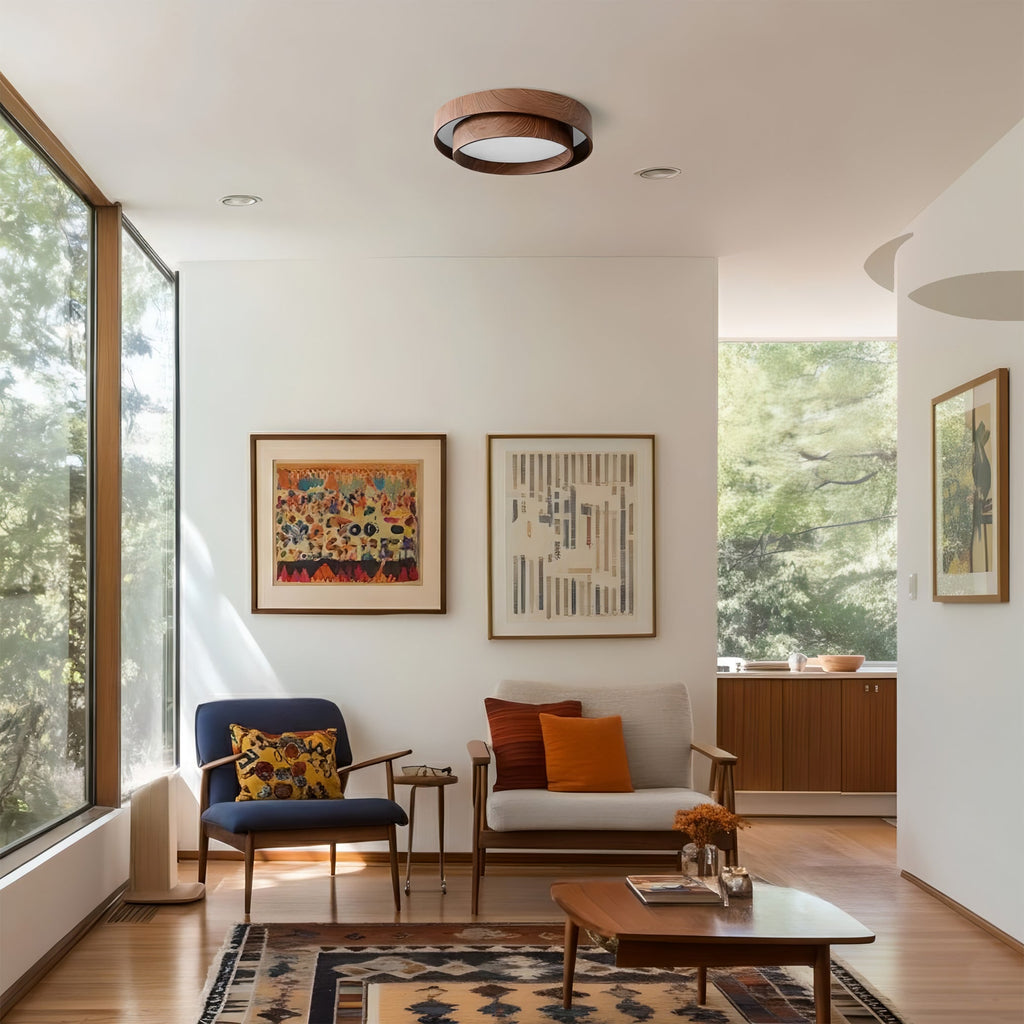 Ceiling Lamp Wood Design LED Modern Home - Image 5