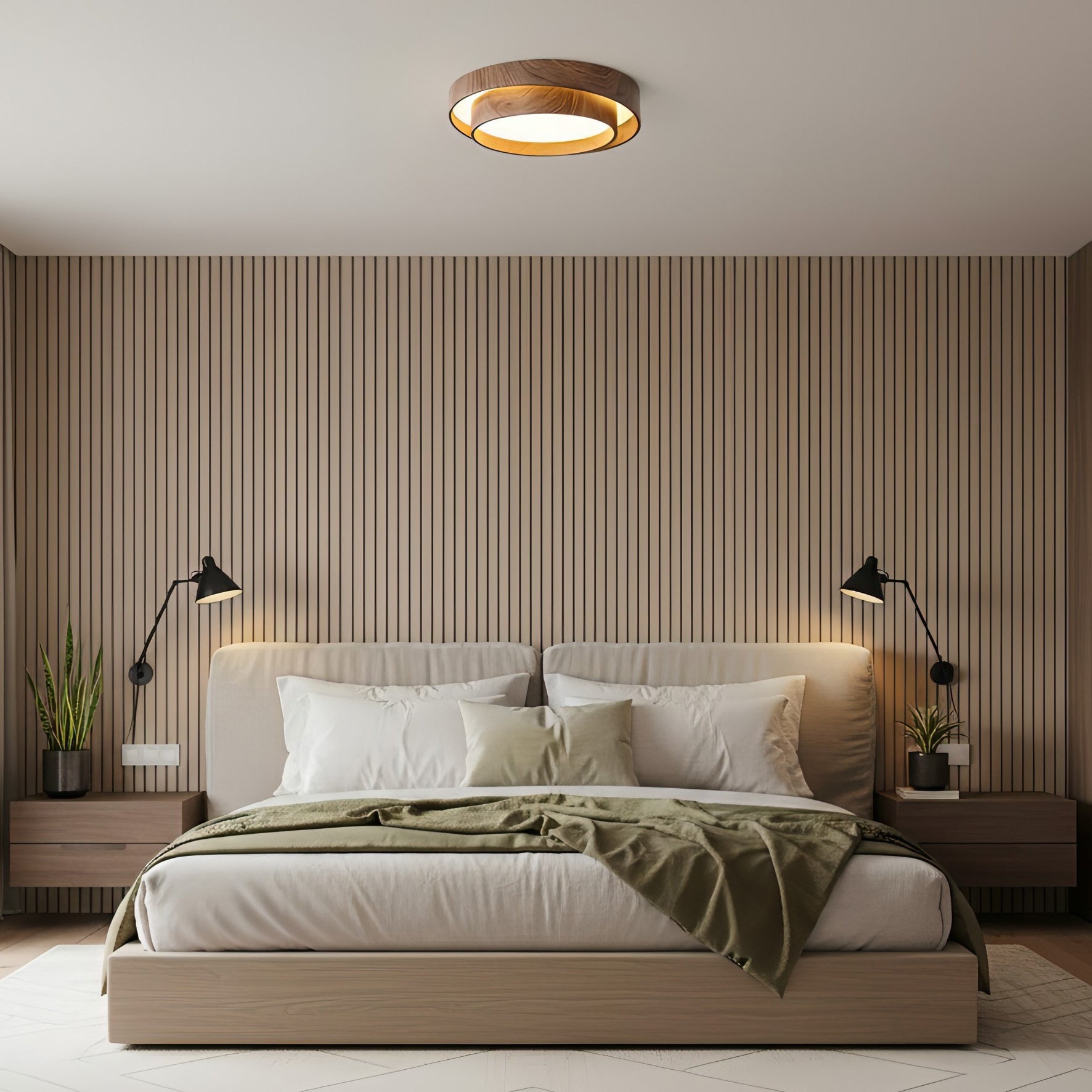 Ceiling Lamp Wood Design LED Modern Home - Image 6