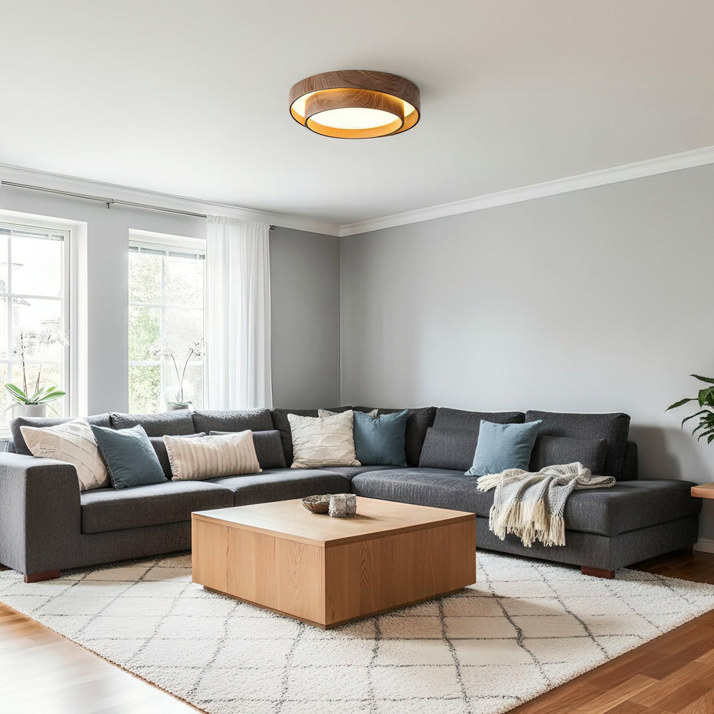 Ceiling Lamp Wood Design LED Modern Home - Image 7