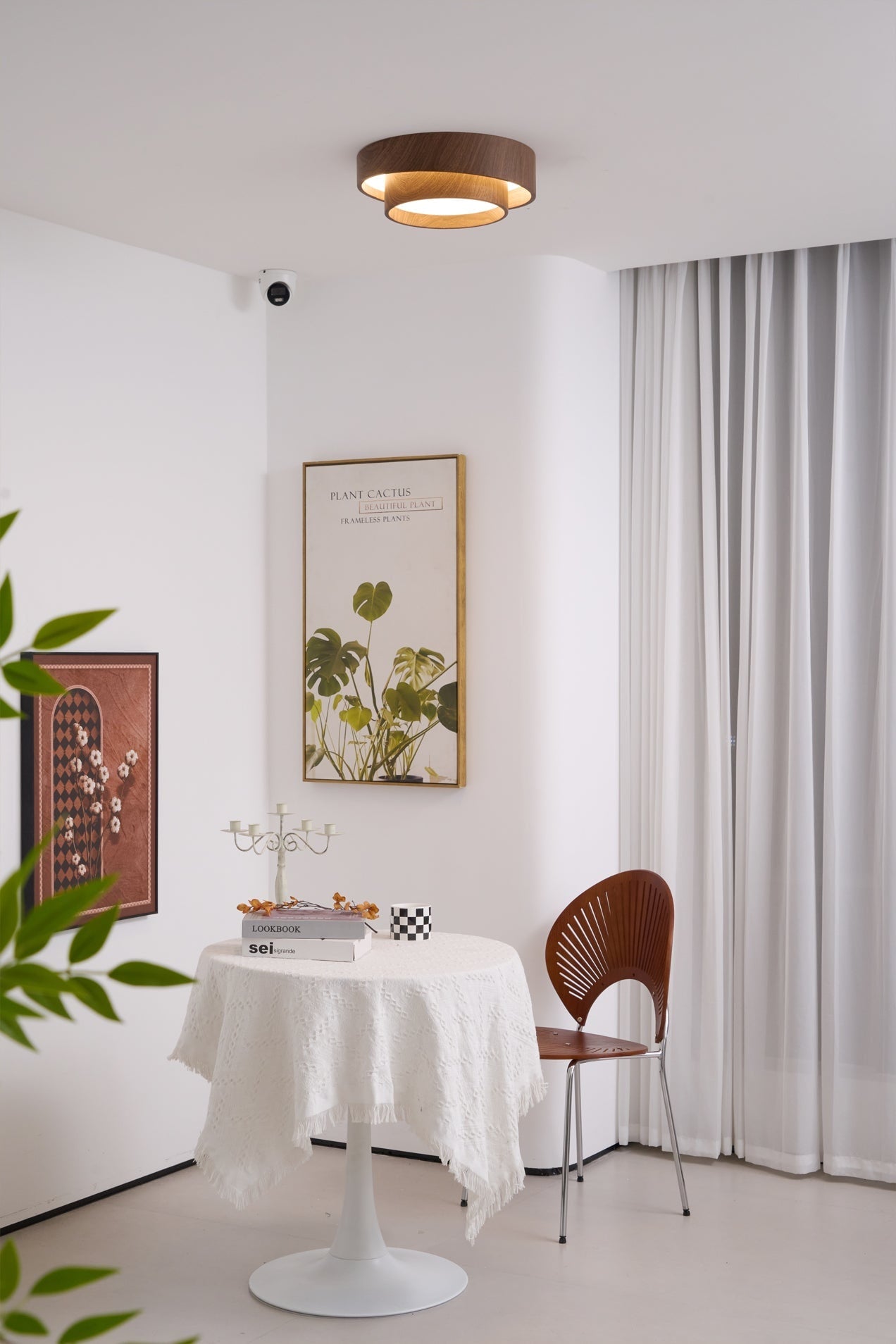 Ceiling Lamp Wood Design LED Modern Home - Image 8