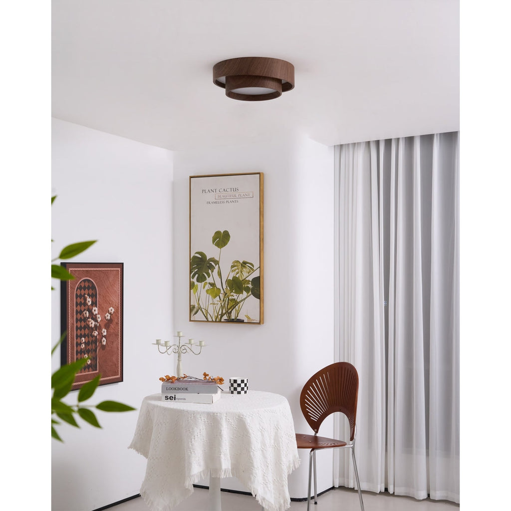 Ceiling Lamp Wood Design LED Modern Home - Image 9