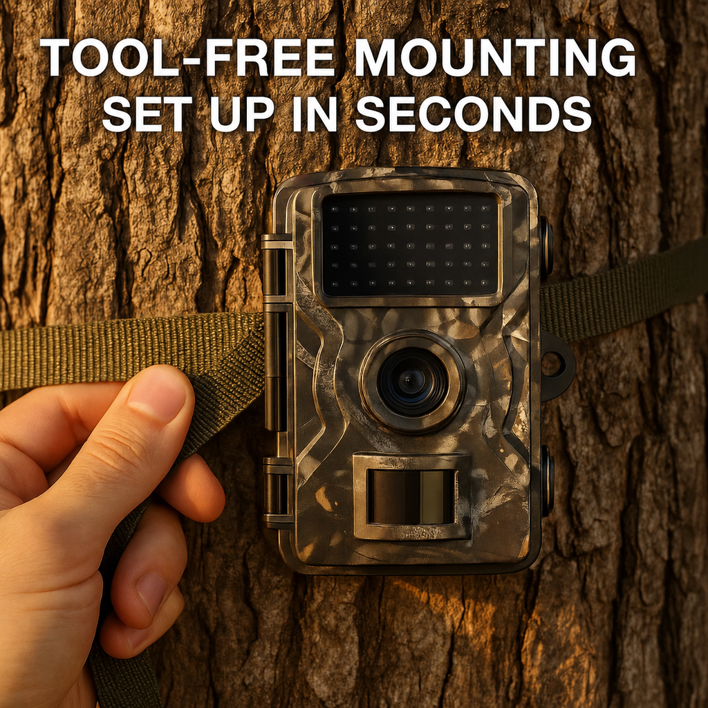 Cell Trail Camera with Night Vision Waterproof Camouflage Housing and Sd Card Slot - Image 2