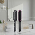 Ceramic Hair Straightener Brush Professional Anti-Burn Heated Comb Teeth LED Adjustable Temperature - Image 1