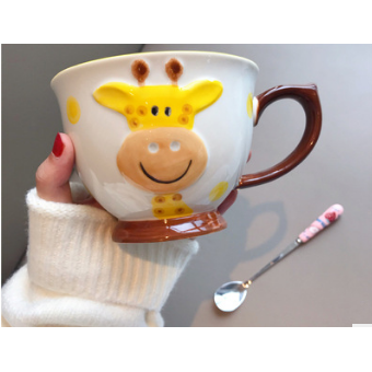 Ceramic Soup Mug and Coffee Set with Handle Large Microwave Safe Oatmeal with Spoon - Image 10