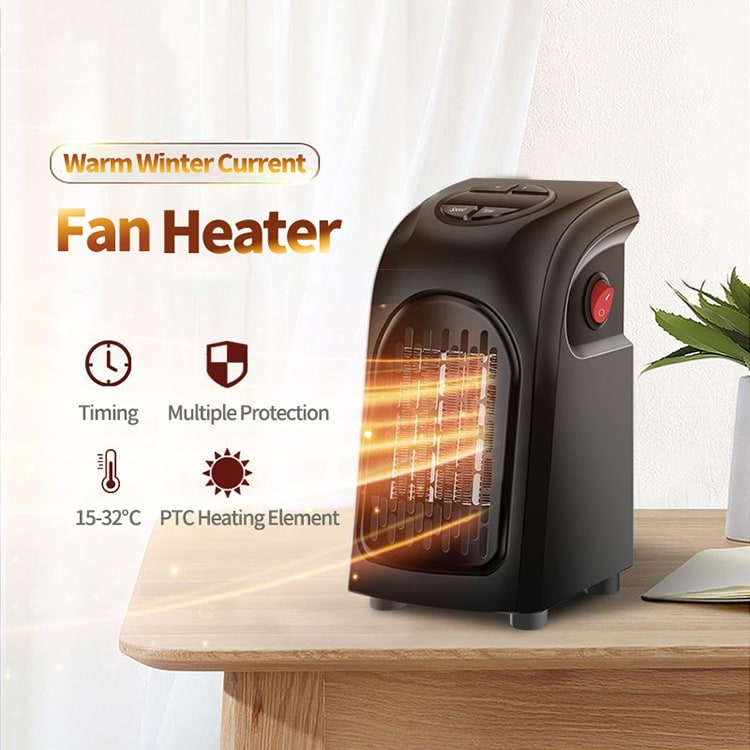 Ceramic Space Heater Portable Room Plug in Digital Display and Timer Function - Image 10