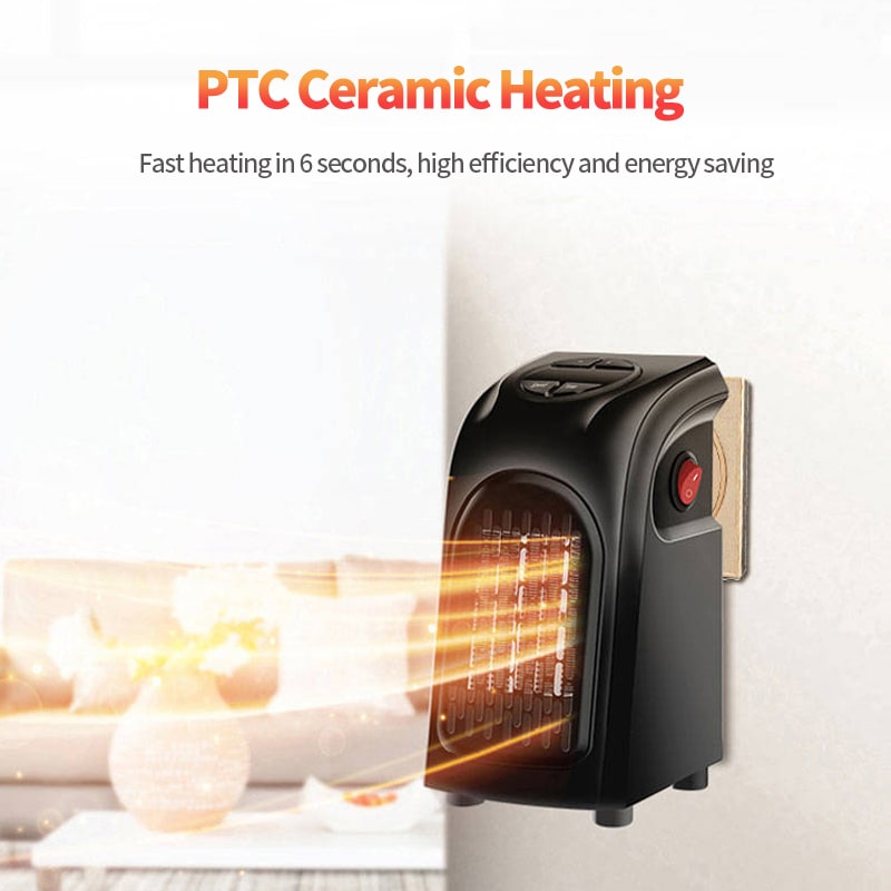 Ceramic Space Heater Portable Room Plug in Digital Display and Timer Function - Image 4