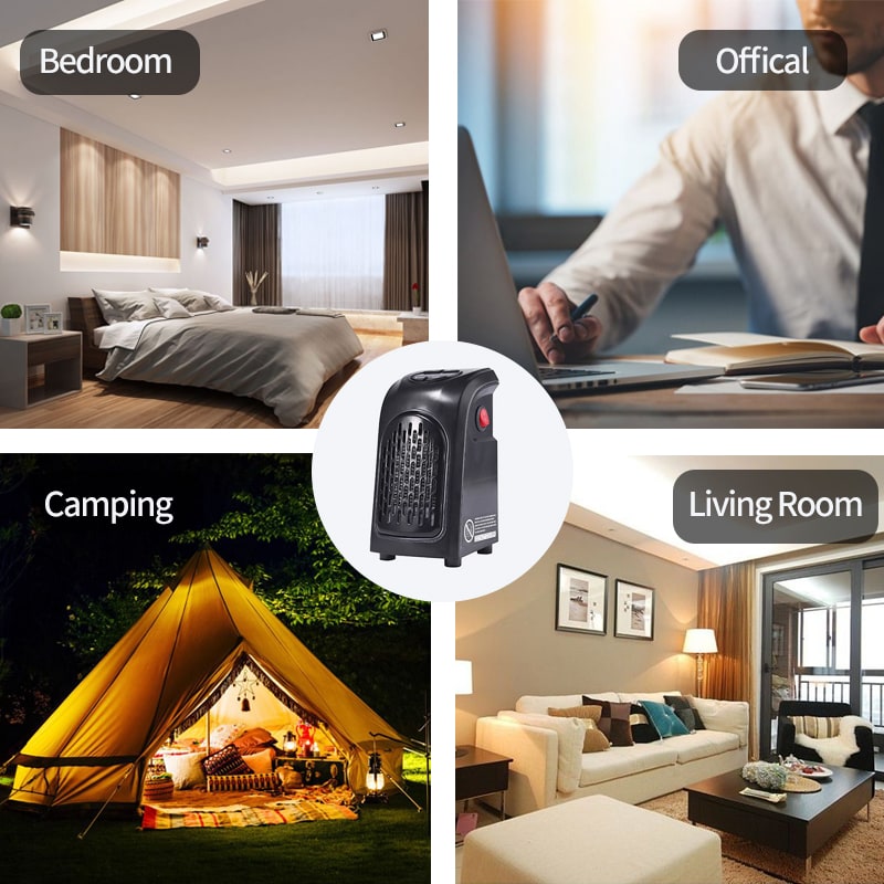 Ceramic Space Heater Portable Room Plug in Digital Display and Timer Function - Image 9