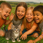 Interactive Grey Tabby Robot Kitten – Realistic Walking and Meowing Electronic Pet Toy