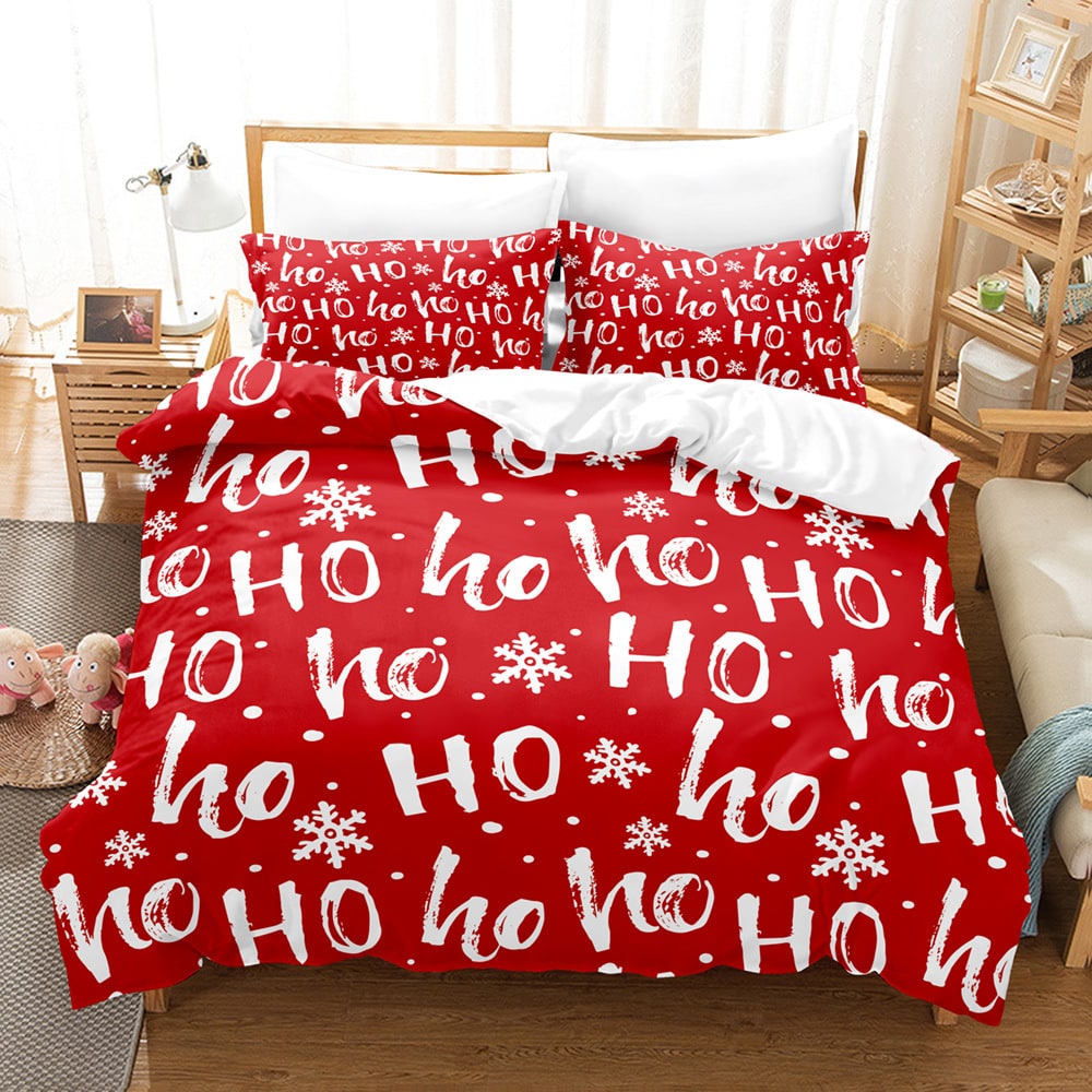Christmas Digital Printed Duvet Cover Set with Pillowcases and Festive Bedding - Image 4