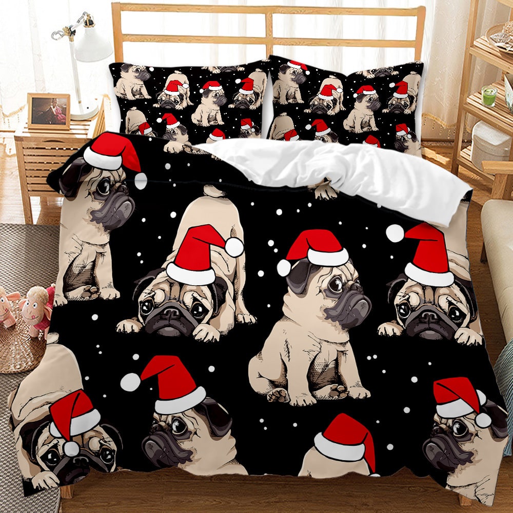 Christmas Duvet Cover Bedding Set with Matching Pillowcases and Digital Print - Image 2