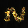 Christmas Garland for Mantle with Artificial Pine Ornaments and Gold Accents - Image 12