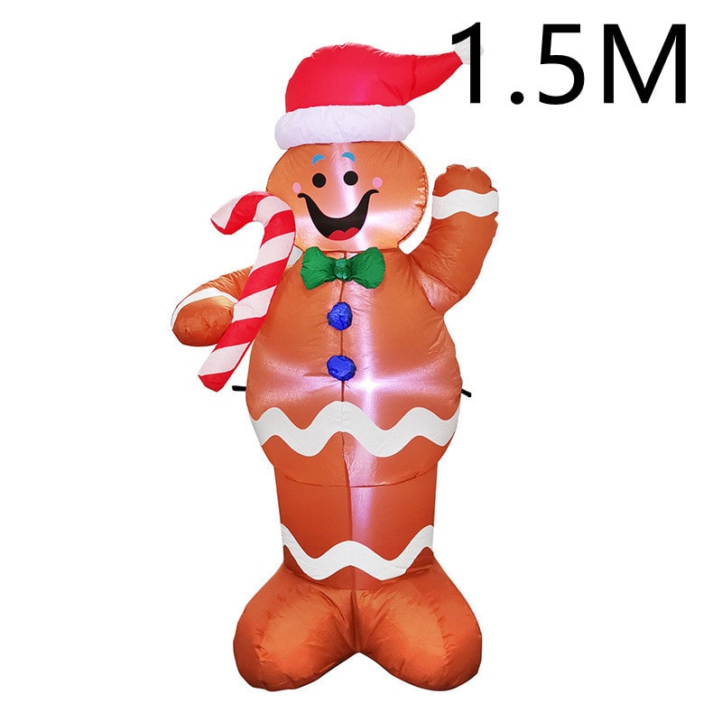 Christmas Lights Inflatable Outdoor Yard Decorations with LED Glow and Metal Stand - Image 15