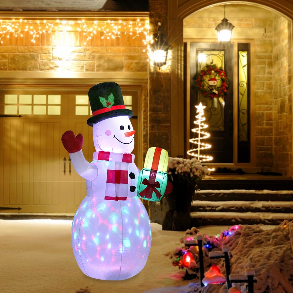 Christmas Lights Inflatable Outdoor Yard Decorations with LED Glow and Metal Stand - Image 16