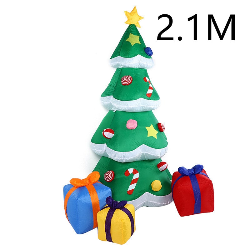 Christmas Lights Inflatable Outdoor Yard Decorations with LED Glow and Metal Stand - Image 4