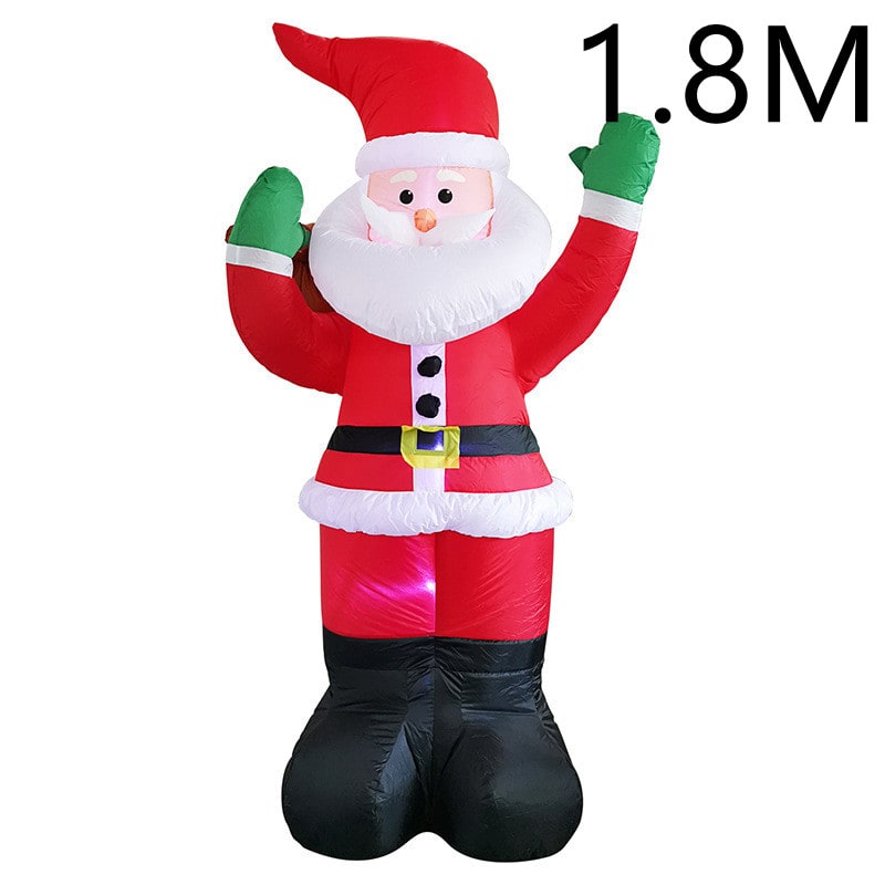 Christmas Lights Inflatable Outdoor Yard Decorations with LED Glow and Metal Stand - Image 6