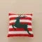 Christmas Pillow Cover with Festive Embroidered Design and Woven Square Throw Accent - Image 3