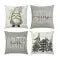 Christmas Pillow Covers Set of 4 Square Decorative with Hidden Zipper and Festive Gnome Print - Image 9