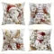 Christmas Pillow Covers Set of 4 Square Throw with 3D Holiday Designs and Hidden Zippers - Image 9