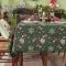 Christmas Tablecloth with Pom-Pom Fringe Snowflake and Stocking Pattern for Festive Holiday Table - Image 6