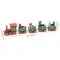 Christmas Train Decoration with Miniature Wooden Figurines and Festive Holiday Design - Image 1