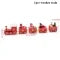 Christmas Train Decoration with Miniature Wooden Figurines and Festive Holiday Design - Image 2