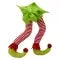 Christmas Tree Elf Decoration with Plush Striped Legs and Pointed Shoes - Image 2