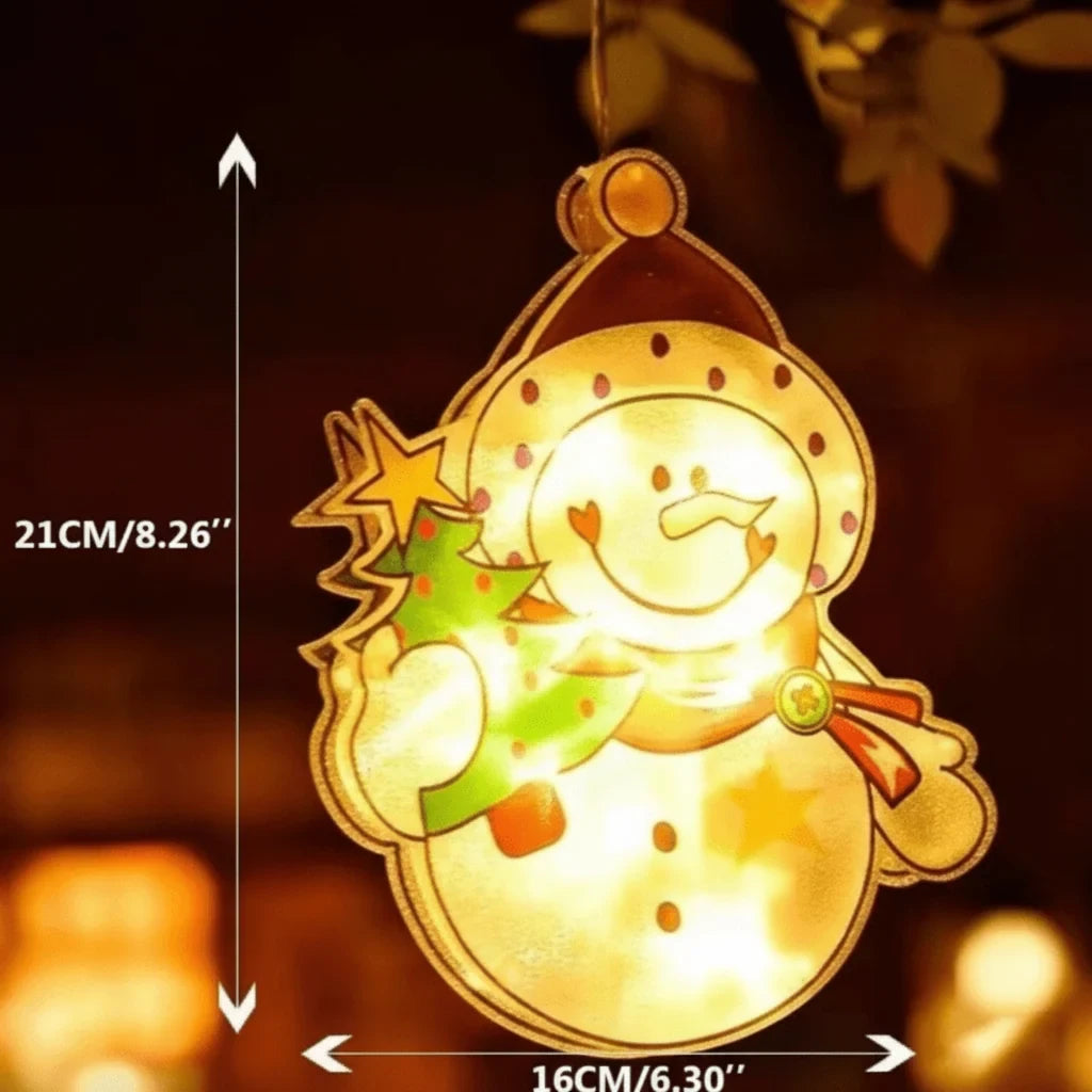 Christmas Window Lights with Warm White LED and Suction Cup Mount Battery Operated - Image 4