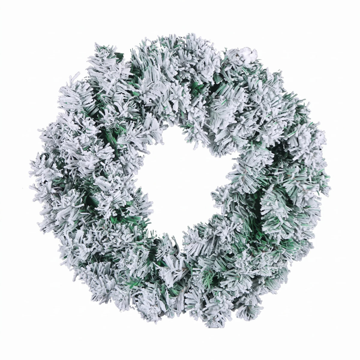 Christmas Wreath with Artificial Pine Needles and Flocked Snow Effect for Front Door - Image 5